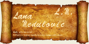 Lana Medulović vizit kartica
